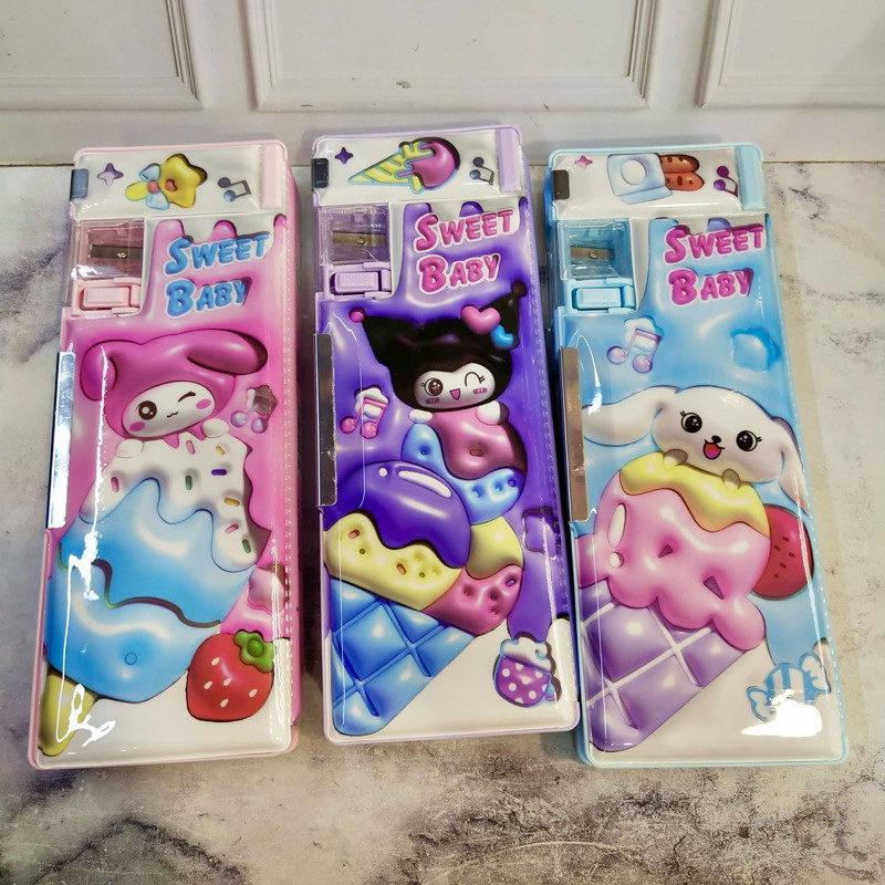 

TEMPAT PINSIL MAGNET 553-17 KUROMI,CINNAMOROLL,MELODY