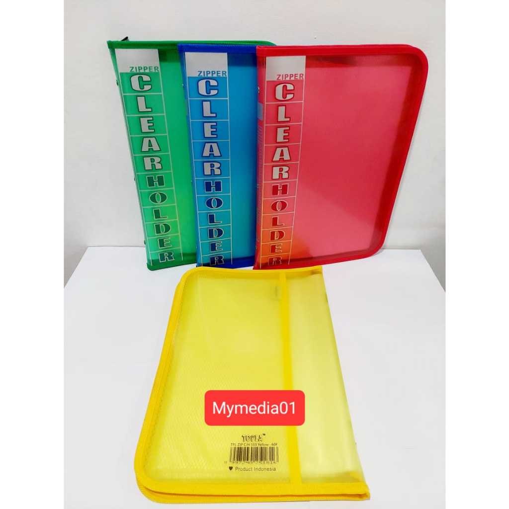 

CLEAR HOLDER ZIPPER RESLETING/DOKUMEN KEEPER ISI 60 TOPLA 555 TERMURAH