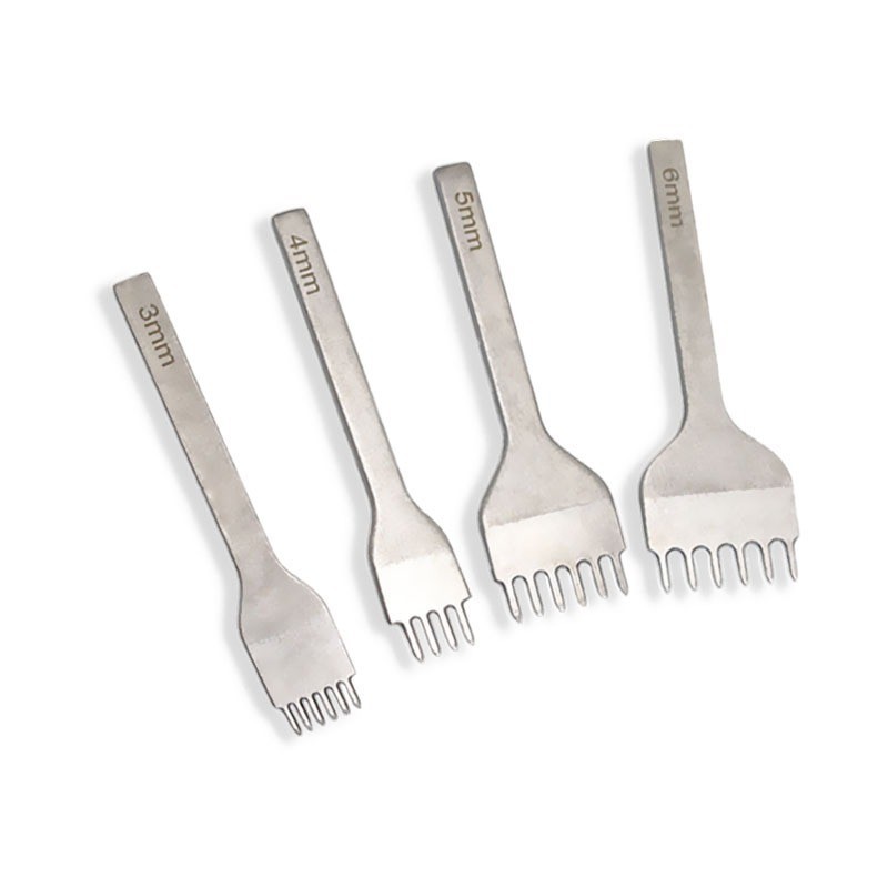 

4IN1 PEMBOLONG KULIT SET, 3 - 6 MM LUBANG, 1 2 4 6 PRONG