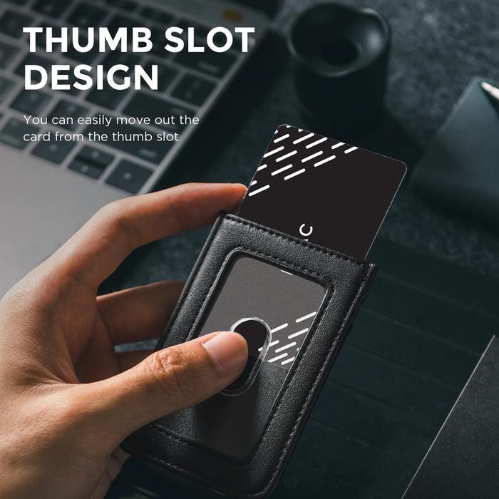 

DNAC ID CARD HOLDER WITH LANYARD MONEY POCKET - BLACK