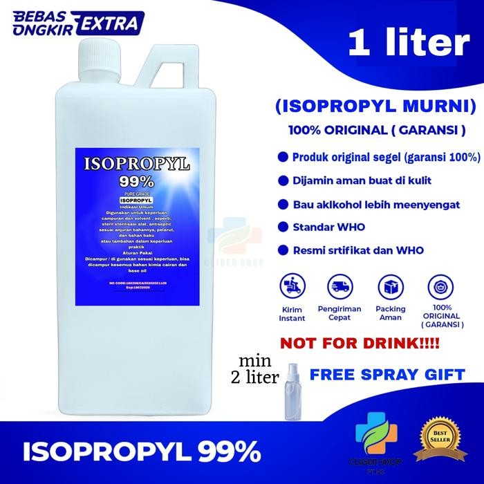 ALKOHOL ISOPROPYL 99% 1 LITER / ISOPROPYL / ISOPROPIL