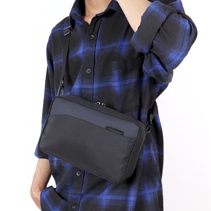 Abhillmaker Hand Bag Ethan - Tas Tangan Pria / Sling Bag Kulit Pria Cowok Waterproof Zipper