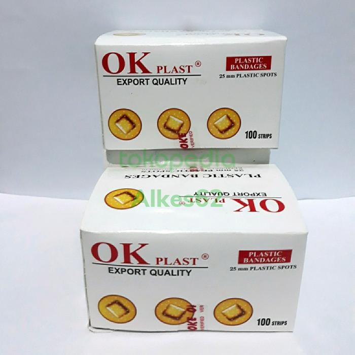 PLESTERIN BULAT TRANSPARAN ANTI AIR PE ISI 200PCS OKPLAST 100PCS