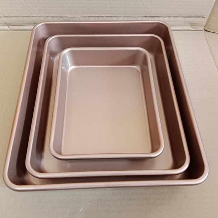 loyang kue persegi panjang anti lengket