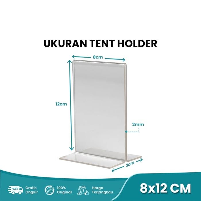 

DISKON Akrilik Nomor Meja 8x12cm Tent Card er Acrylic 8 x 12 cm Restoran Kedai Kopi Rumah Makan