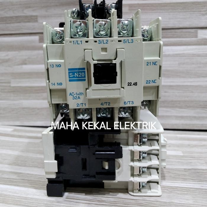 KONTAKTOR MITSUBISHI SN20/SN 20 32A 220VAC 3P/KONTAKTOR MITSUBISHI S-N20/KONTAKTOR MITSUBISHI