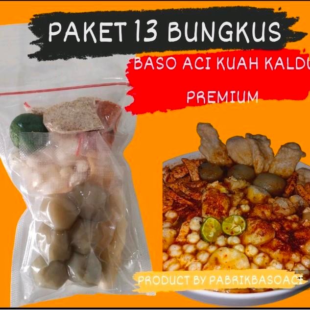 

PAKET USAHA 13 BUNGKUS BASO ACI KUAH KALDU PREMIUM Cuangki Instan Food Pedas New