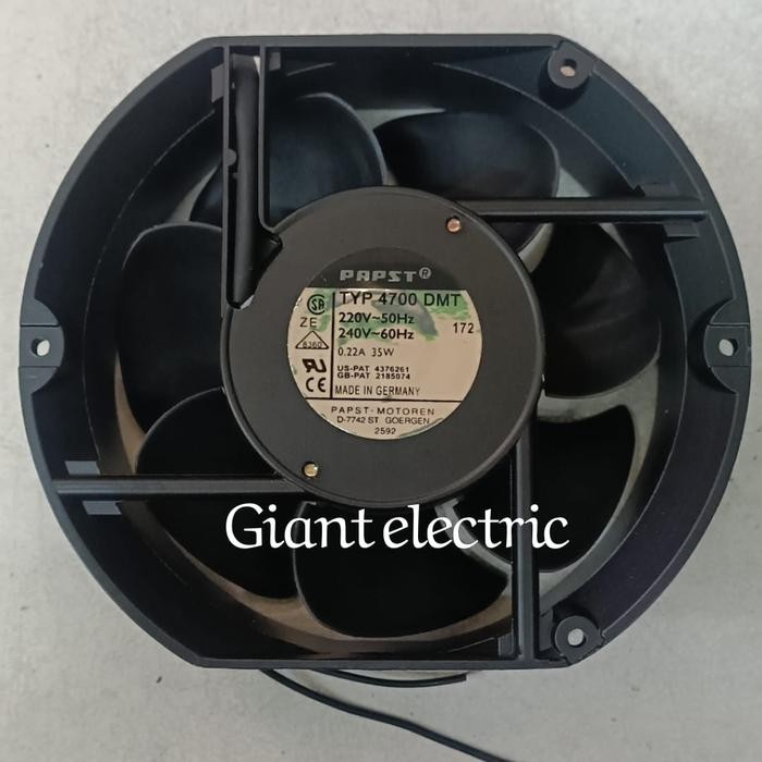 Original.. Axial Fan Papst 6 Inch 220 V Ac