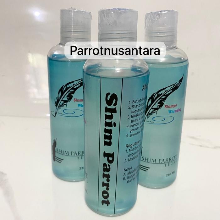 Asli.. Shampo Shim Parrot Whitening Pembersih Bulu Kakatua Dan Bulu Burung