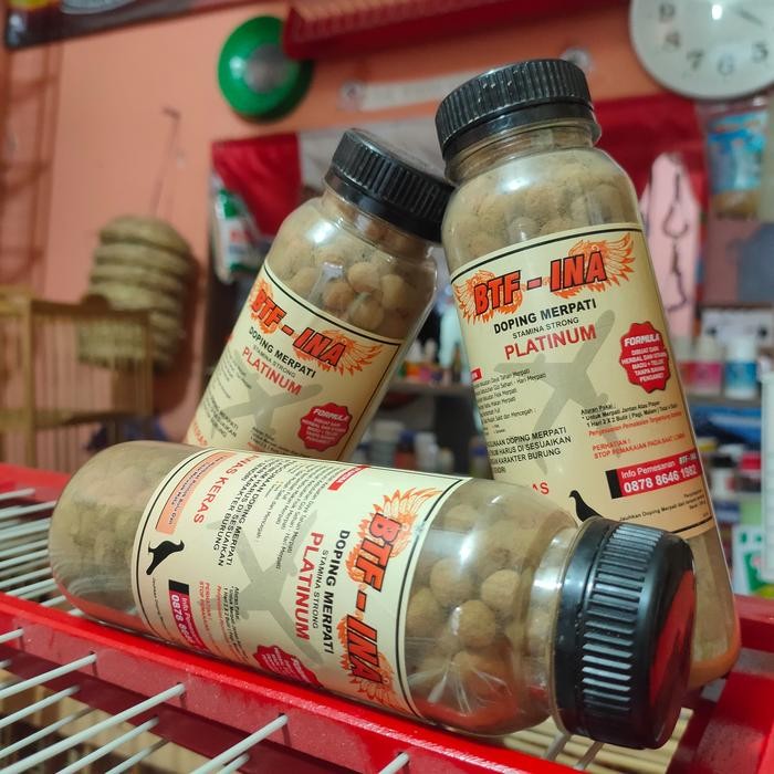 Promo.. Jamu Doping Btf Ina Btfina Platinum Vitamin Khusus Burung Dara Lomba