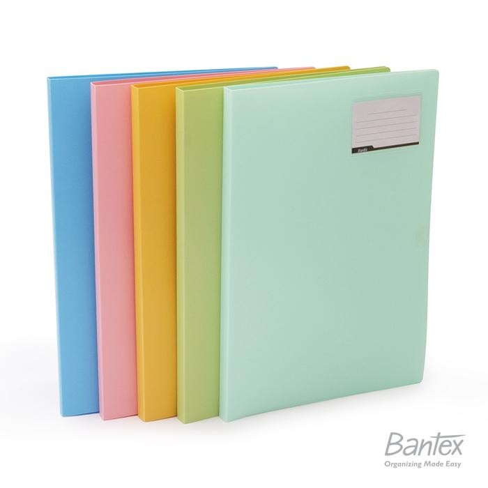 

Bantex Display Book Clear Holder Folio F4 Pastel Color Musky Pink