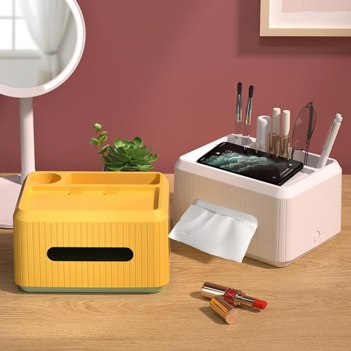 

Stationery Desk Desktop Organizer Rak Alat Tulis Pen Holder Tissue Box