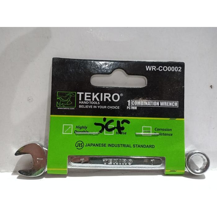 Kunci Ring Pas 7Mm Tekiro - Ring Pas 7Mm Tekiro Kode 082