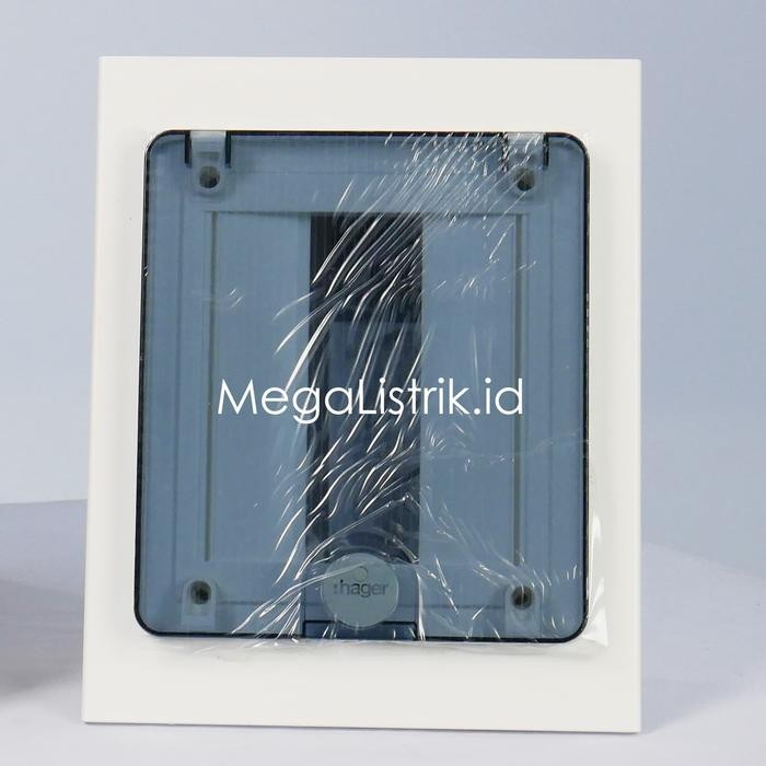 Hager Box Mcb 8 Grup Inbow Vf108Tm / Rumah Mcb 1 Baris 8 Group / Modul Ib Tanam Pintu Transparan