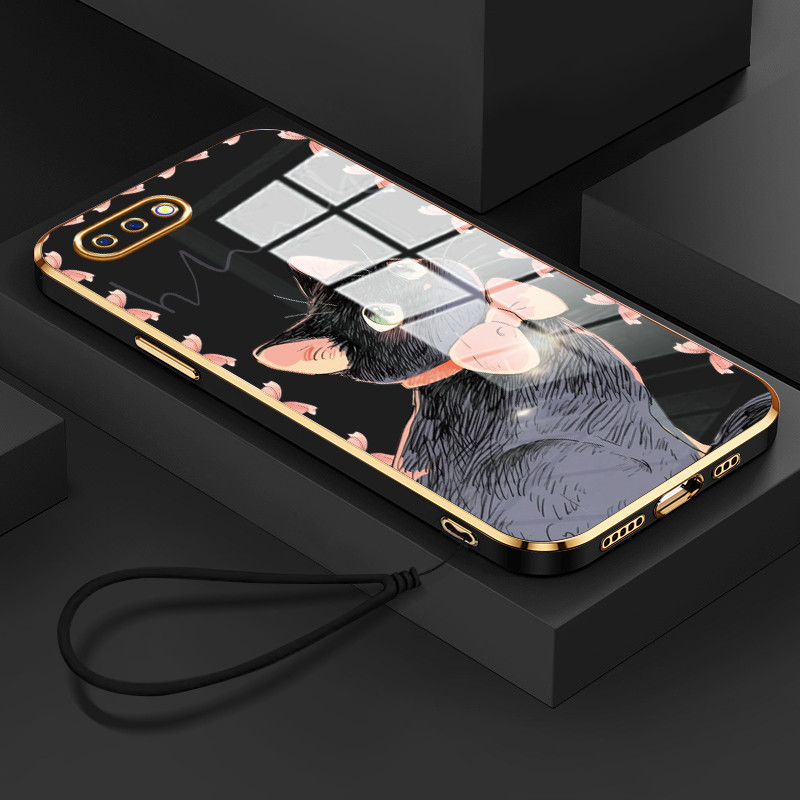 Casing Hp Untuk OPPO A5 2018 A3s A12E Realme C1 Case Casing lembut Kesing sarung HP Softcase kucing 
