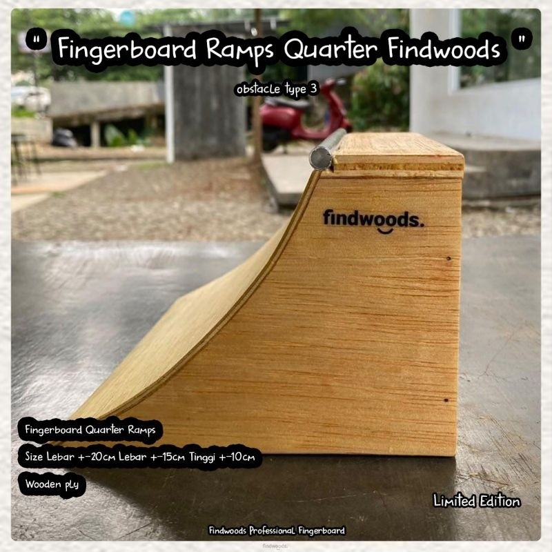 RB22 Fingerboard obstacle Ramps Quarter Findwoods