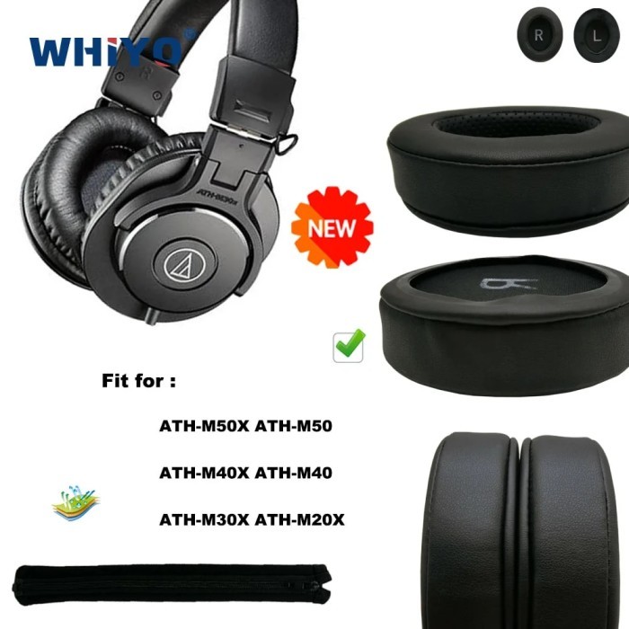 New Upgrade Replacement Ear Pads for ATH M50X M50 M40X M40 M30X