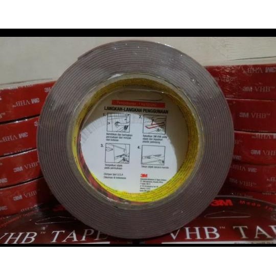 

Toso - Isolasi 3M Kuat Double Tape Busa Vhb 3M Merah Original