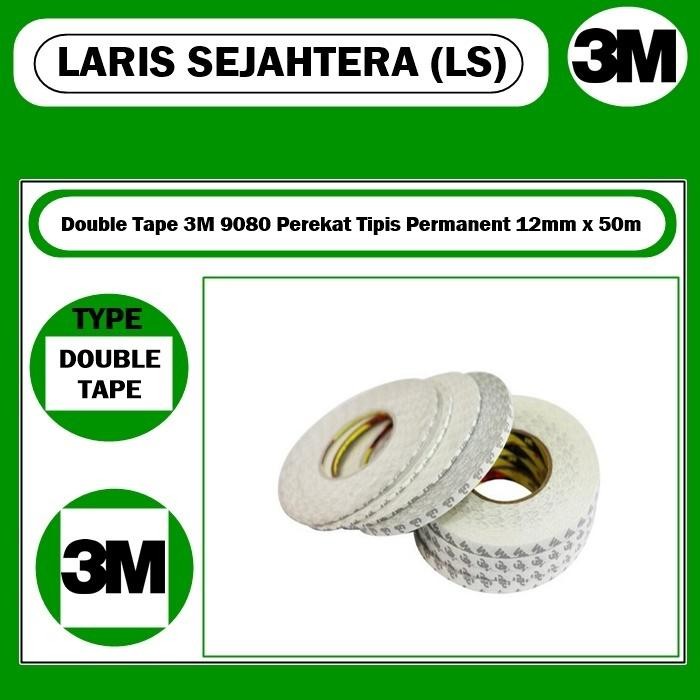 

Toso - Double Tape 3M 9080 Ukuran 12Mm X 50 Mtr