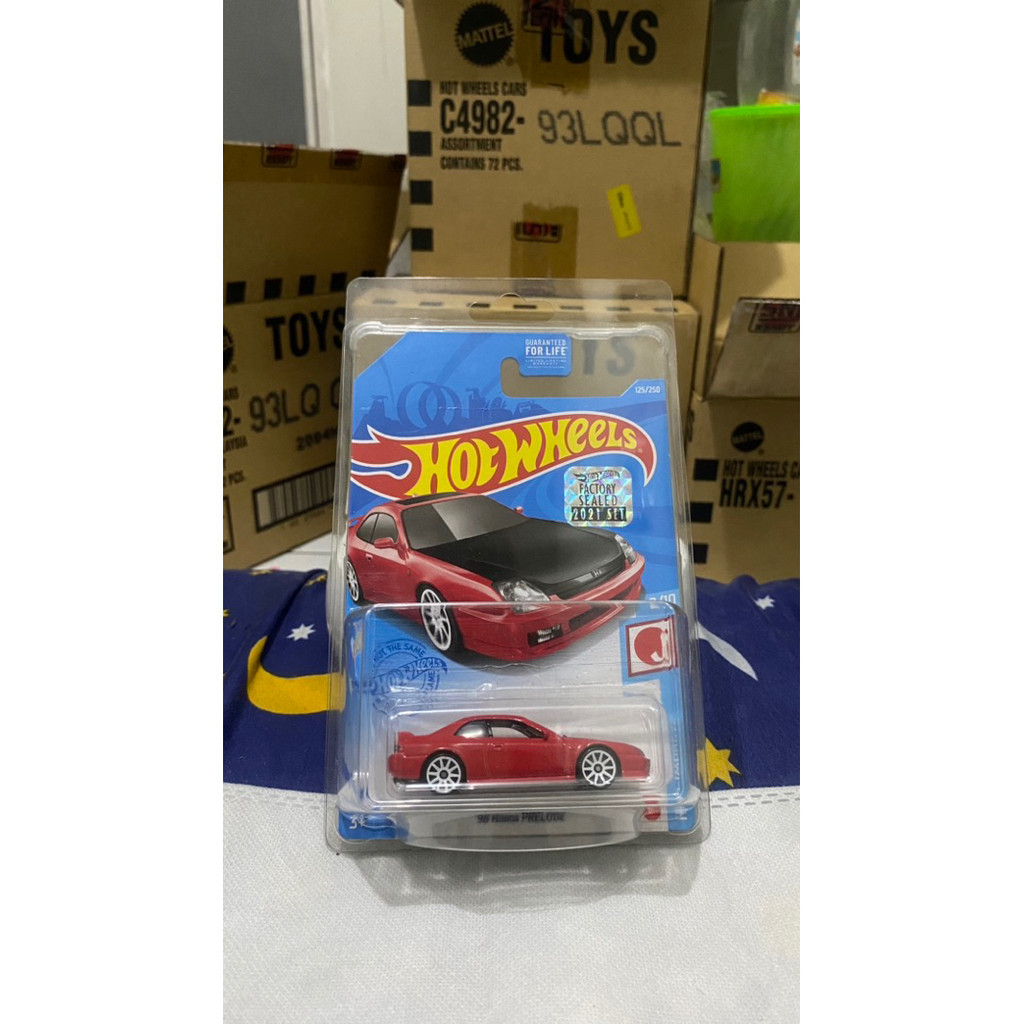 Hotwheels JDM 98 Honda Prelude Factory Sealed 2022 + US CARD (free protector) Minus Petir Dikit