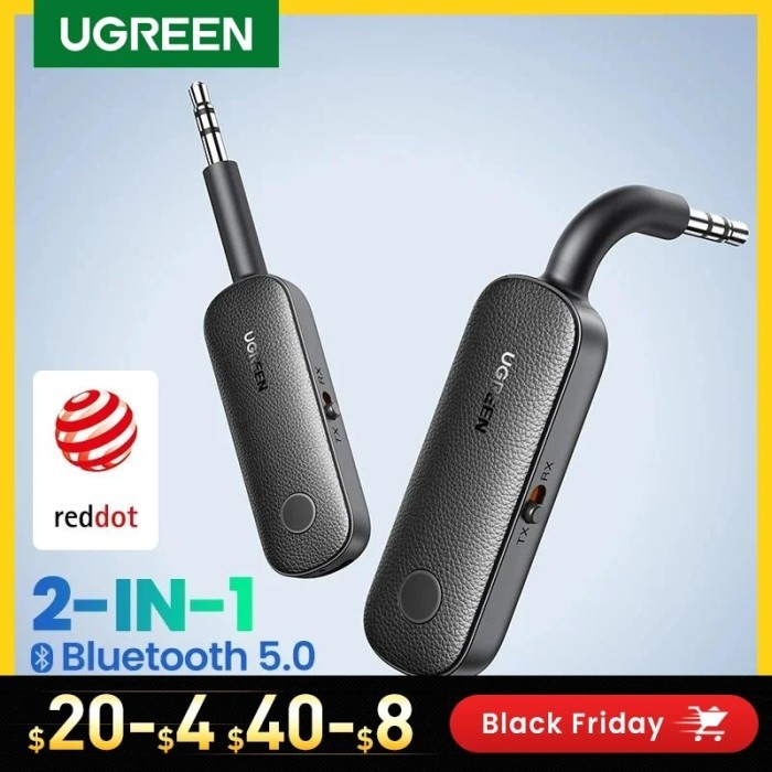 UGREEN 2-in-1 Bluetooth Adapter Transmitter Receiver Bluetooth AUX