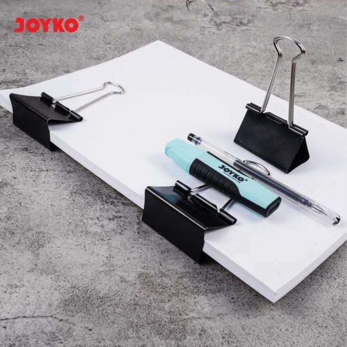 

Toso - Binder Clip Joyko No. 320 / Klip Penjepit Kertas Besar (1 Box 6 Pcs)