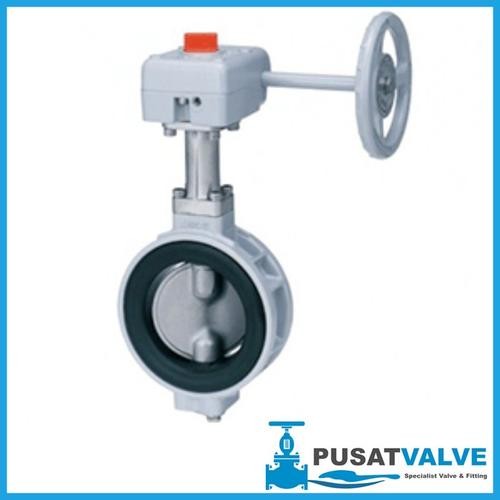 Butterfly Valve 8 inch Kitz 10K GEAR operation - Kran - Keran