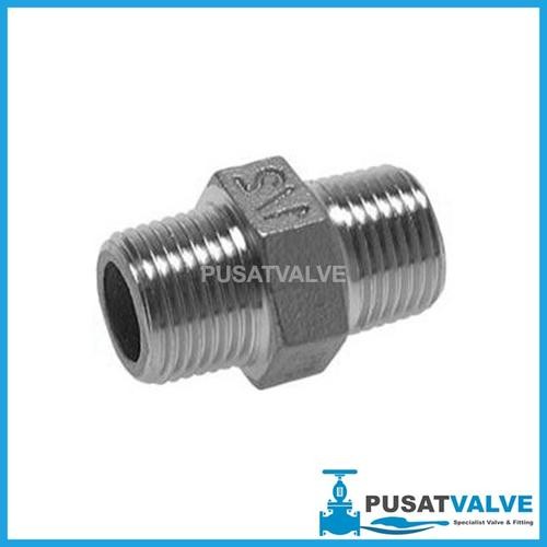 Double nepel Reduce 1/4"NPT x 3/4"NPT