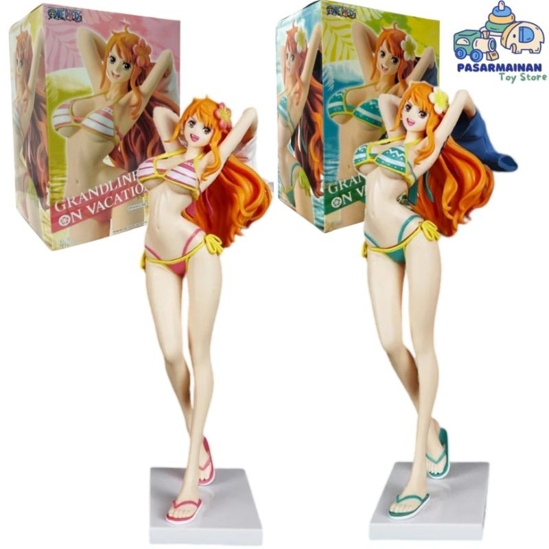 Action Figure One Piece Nami Grandline Girls on Vacation miniatur Pajangan