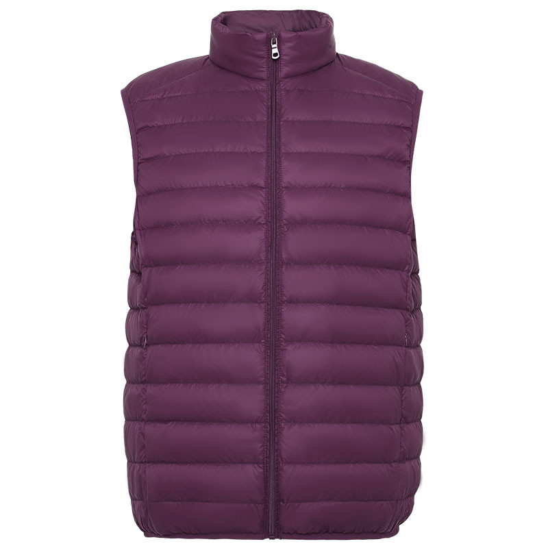 90% Down Men Sleeveless Warm Vest Ultra Light Down Vest Man Winter Solid Sleeveless Jacket Men'S