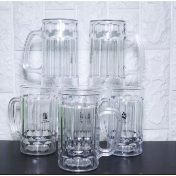 GELAS PLASTIK BENING GAGANG BESAR/GELAS TEH GL 99 MURAH