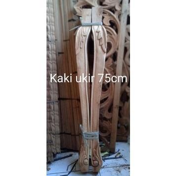 KAKI MEJA UKIR 75cm/Ukiran kaki meja ukir & polos kayu mahoni