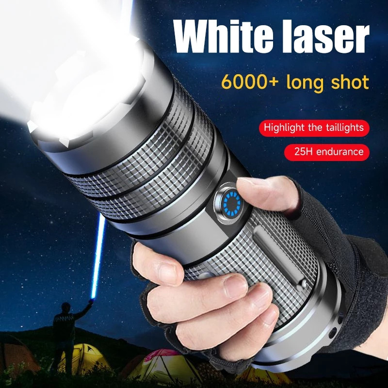 VIVE Senter Super Terang Waterproof LED Tactical Anti Air Lampu SWAT Zoom Murah SWAT Police