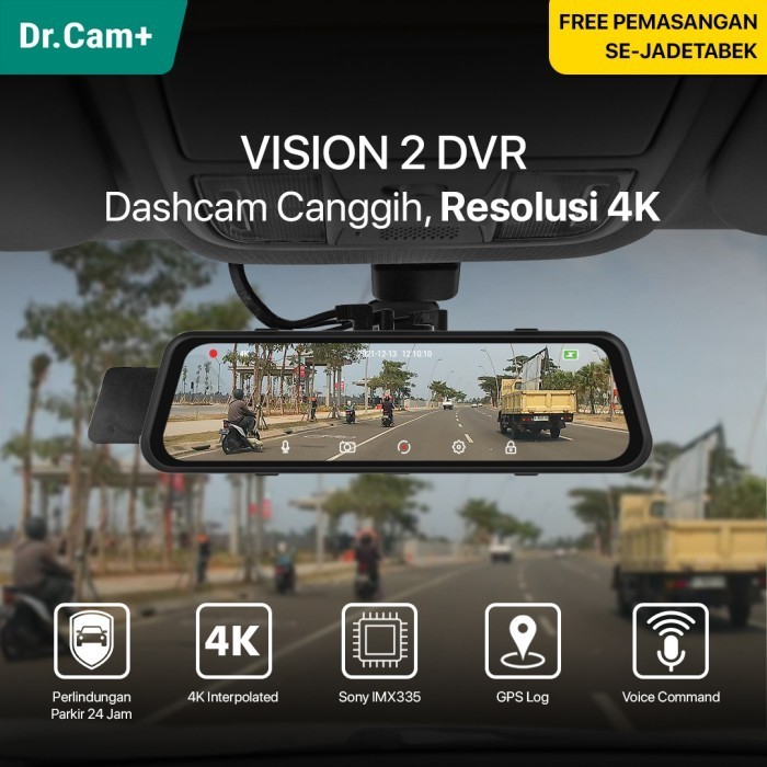 Spion Dash Cam DrCam+ Vision 2 - Kamera Mirror DashCam