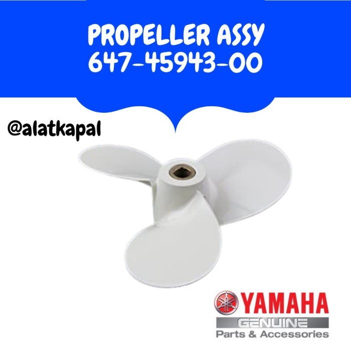 PROPELLER ASSY 647-45943-00 UNTUK MESIN TEMPEL YAMAHA 8PK 2TAK GRATIS ONGKIR