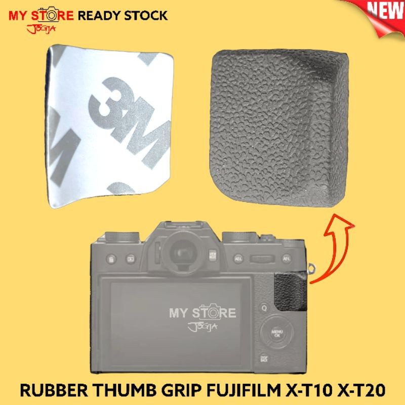 NEW PRODUCT KARET JEMPOL + LEM 3M KAMERA FUJIFILM X-T10 X-T20 RUBBER THUMB UP HAND HANDLE GRIP BODY