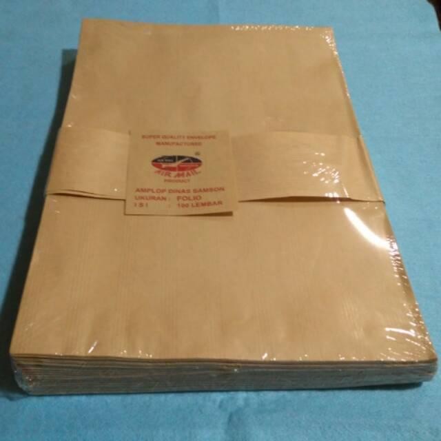 

Aman - (Pack) Amplop Coklat Polos - Samson Air Mail 1/2 Folio A4 Kuarto F4