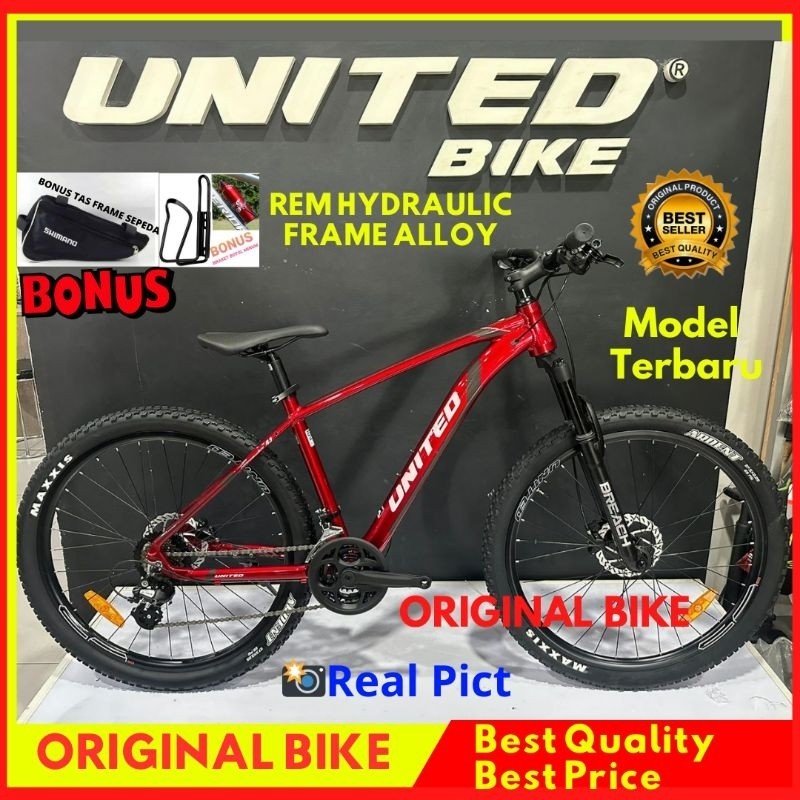 TREA SEPEDA MTB 27.5 UNITED MONANZA 4.3 Terbaru Rem hydraulic