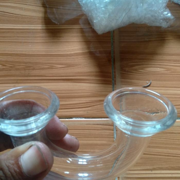 Sambungan U bold join botol isokinetik glass laboratorium