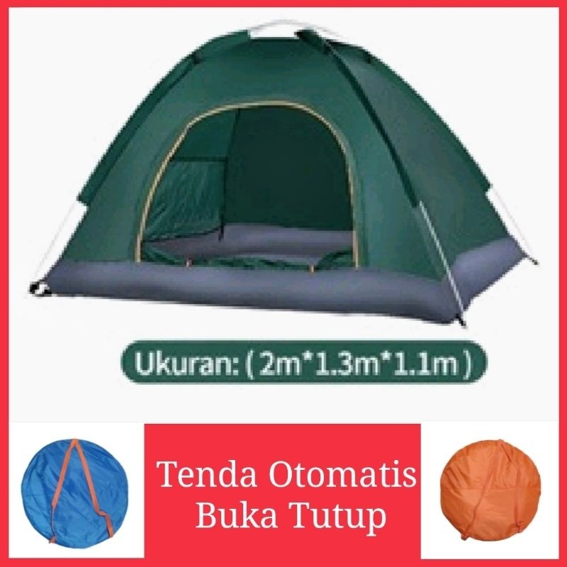 Tenda Camping Otomatis 2 3 4 Orang Kemah Kemping DW