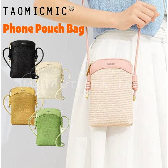 TAOMICMIC Tas Selempang Wanita Pouch Handphone Dompet HP Mini Phone Bag