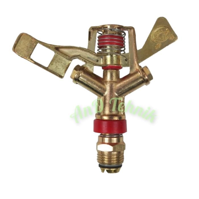Sprinkler Taman Kuningan / Tabok / Brass Pulsating Sprinkler 1/2 Inch