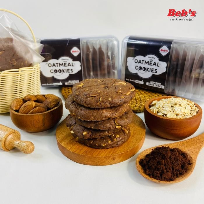 

Oatmeal Almond Cookies Kue Gandum Camilan Sehat Healthy Bite Camilan Cookies 350 gram Cemilan oat
