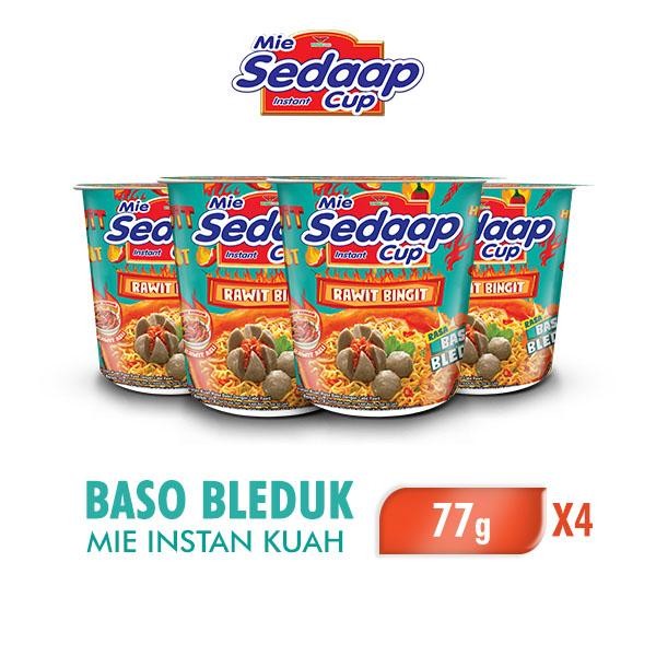 

Ready JT Sedaap Cup Mie Instan Baso Bleduk 77 gr x 4 pcs