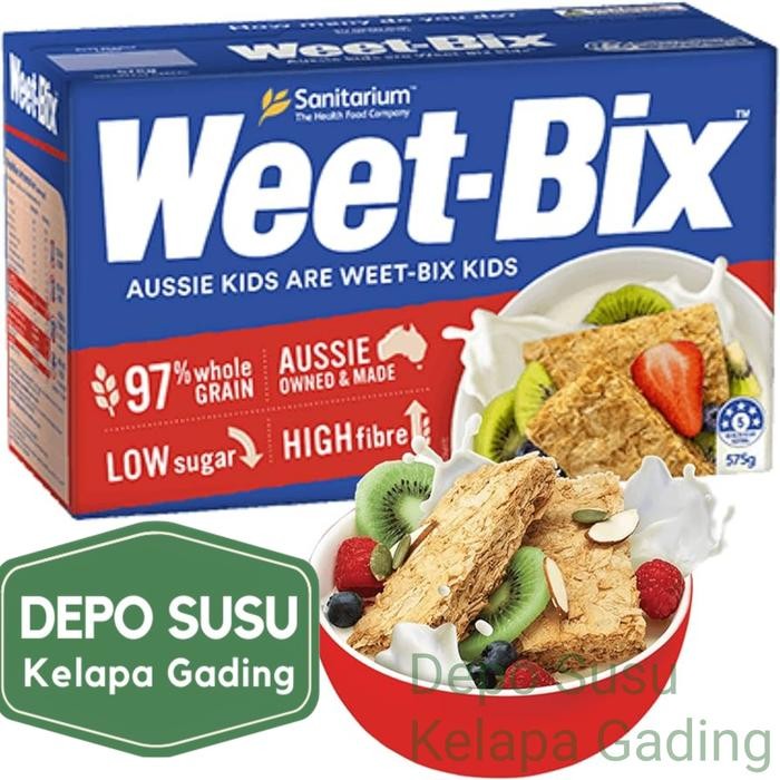 

Weet-Bix Wholegrain Wheat Cereal 375g / 750g 97% Whole Grain Low Sugar High Fibre Aussie Owned &