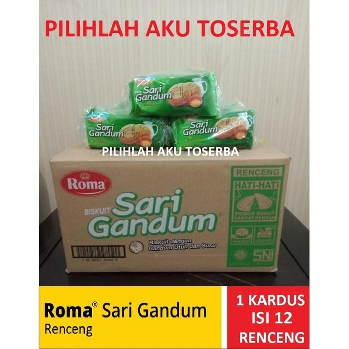 

Biskuit Roma Sari Gandum Renceng 39 Gram - 1 KARDUS ISI 12 RENCENG