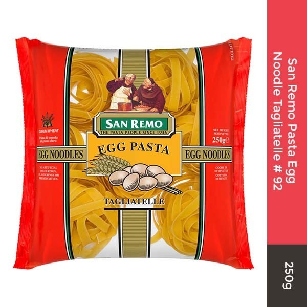 

Ready JT San Remo Pasta Egg Noodle Tagliatelle # 92