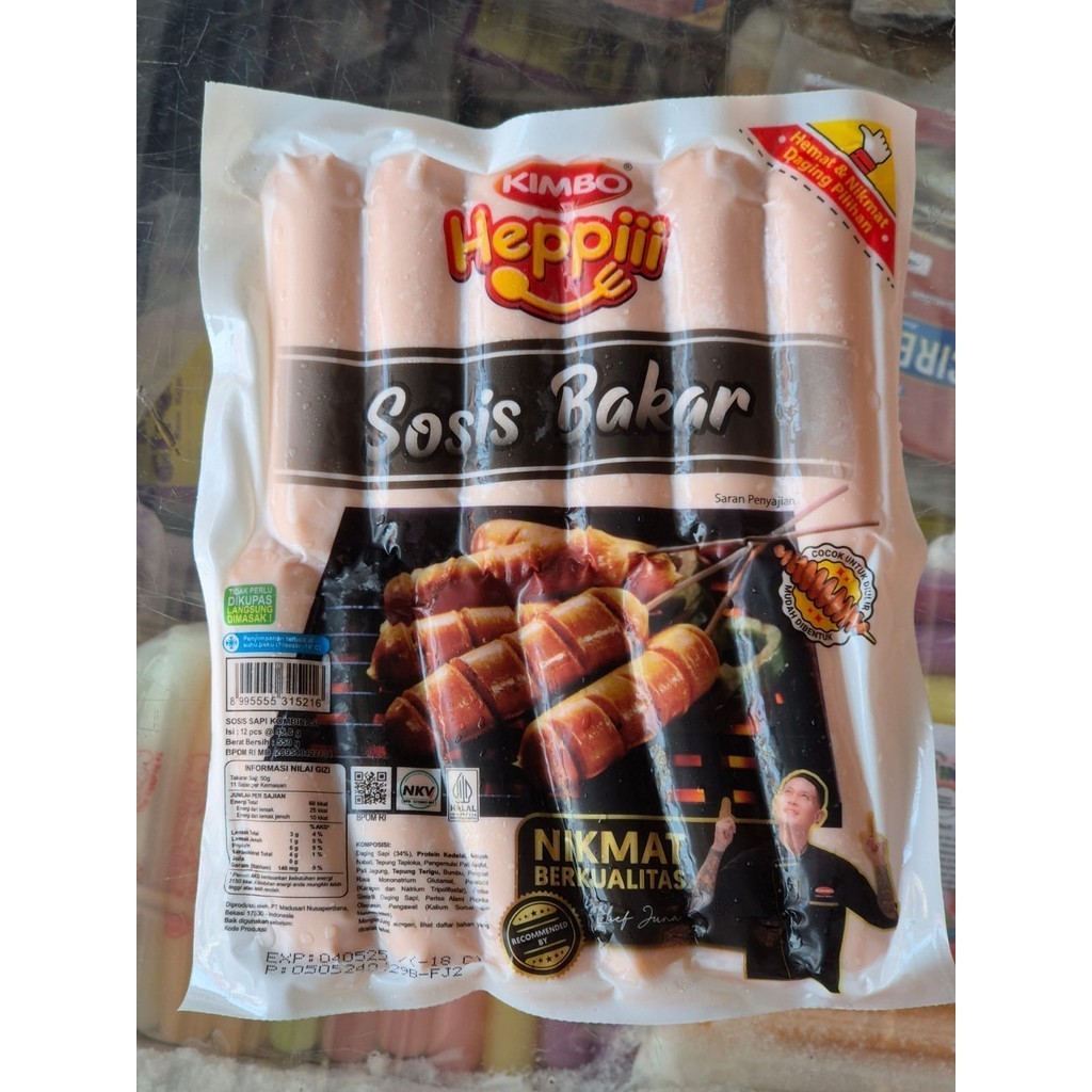

debo Kimbo Heppiii Sosis Bakar Mini Original - Isi 12 Pcs