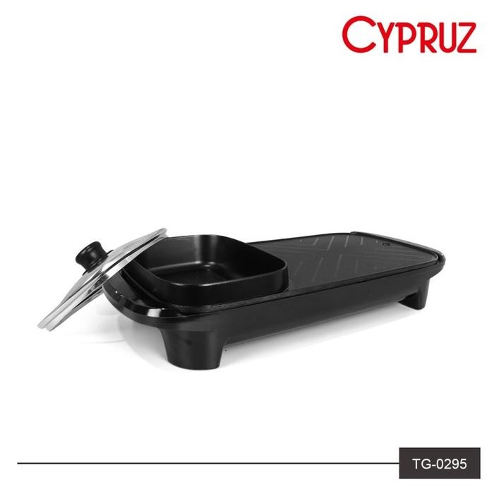 Cypruz BBQ Electric Hot Pot Shabu Suki Grill hotpot elektrik 2 in 1