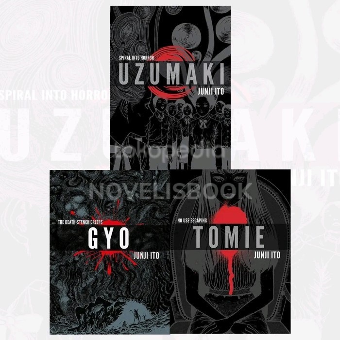 

Readers Collection-Pl_Junji Ito Collection 3 Books Bundles (UZUMAKI 3-IN-1 DLX ,GYO 2IN-